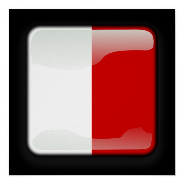 Póster Bandeira de Malta (Frente)