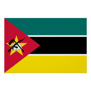 Póster Bandeira de Moçambique