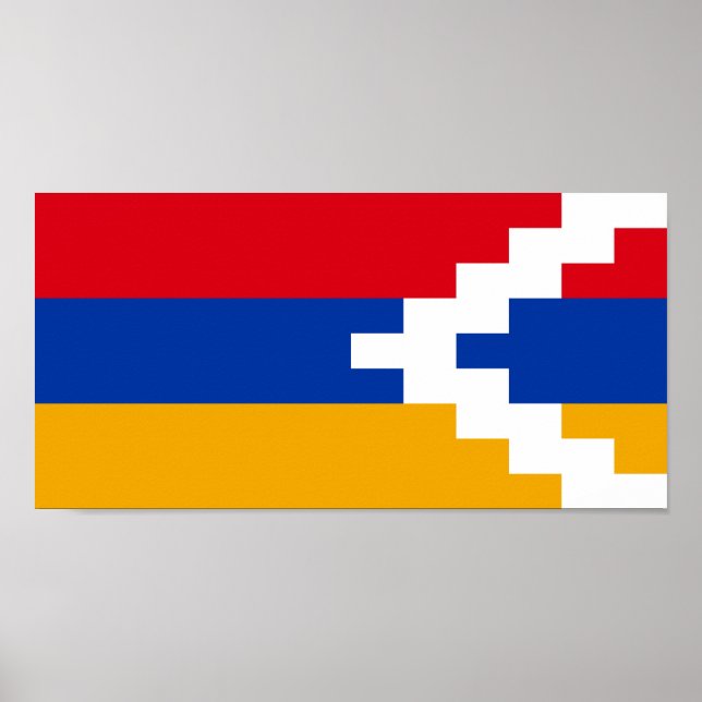 Poster Bandeira de Nagorno Karabakh (Frente)