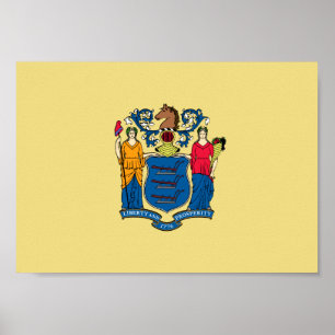 Póster Bandeira de New-jersey