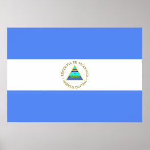 Póster Bandeira de Nicarágua