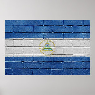 Póster Bandeira de Nicarágua