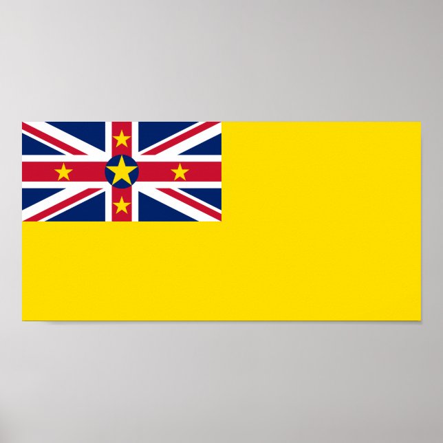 Poster Bandeira de Niue (Frente)