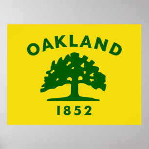 Poster Bandeira de Oakland, Califórnia