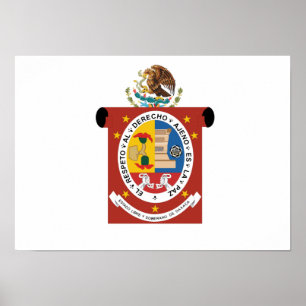 Poster Bandeira de Oaxaca