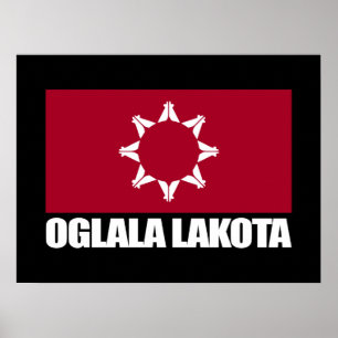 Poster Bandeira de Oglala Lakota