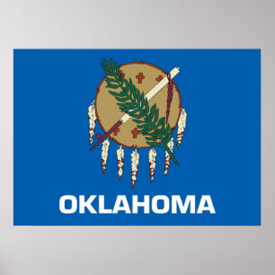 Poster bandeira de Oklahoma