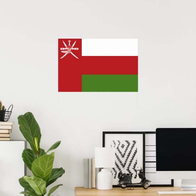 Poster bandeira de Omã (Escritório em casa)