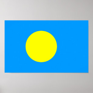 Poster Bandeira de Palau