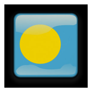Póster Bandeira de Palau