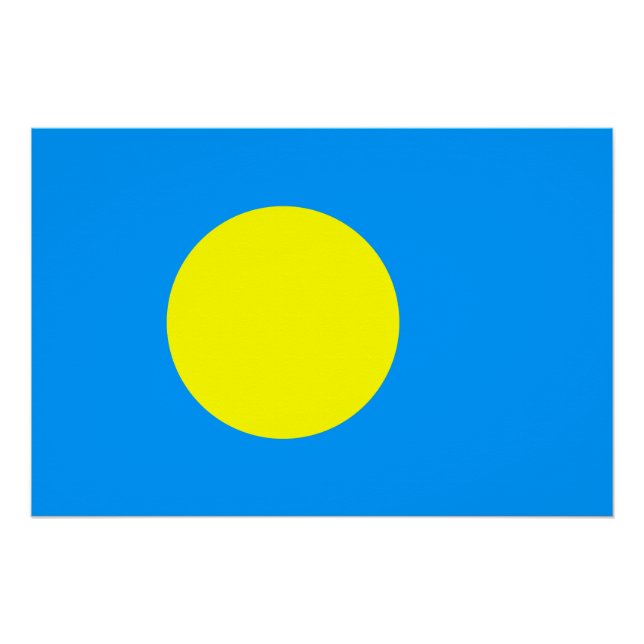 Póster Bandeira de Palau (Frente)