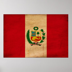 Poster Bandeira de Peru