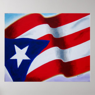 Poster Bandeira de Porto Rico