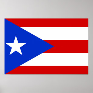 Poster Bandeira de Porto Rico