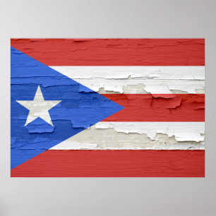Poster Bandeira de Porto Rico Encontrada