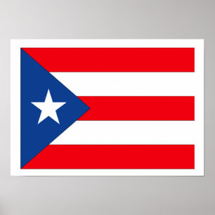 Póster Bandeira de Puerto Rico