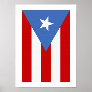 Poster Bandeira de Puerto Rico