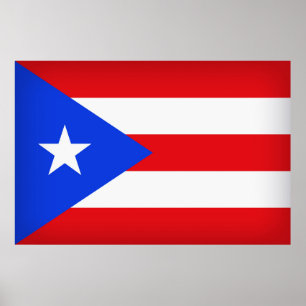 Poster Bandeira de Puerto Rico