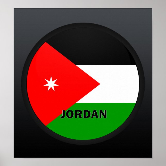 Póster Bandeira de qualidade do Fórum da Jordânia (Frente)
