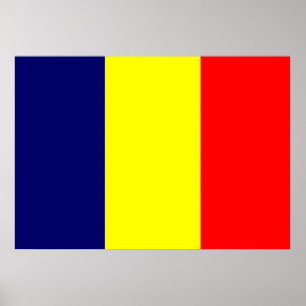 Póster Bandeira de República do Tchad