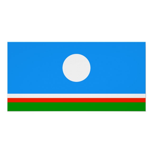 Póster Bandeira de Sakha (Frente)