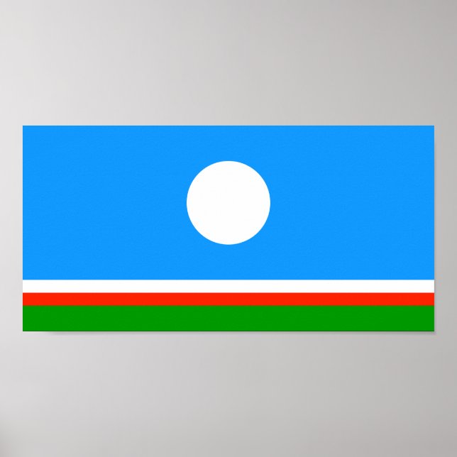 Poster Bandeira de Sakha (Frente)