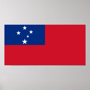 Poster Bandeira de Samoa