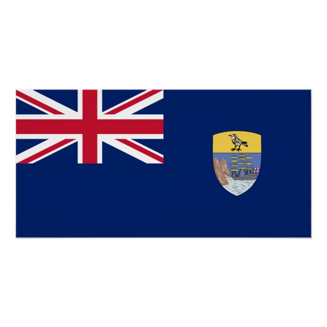 Póster Bandeira de Santa Helena (Frente)