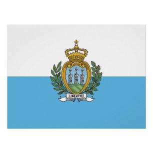 Póster Bandeira de São Marinho