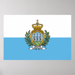 Poster Bandeira de São Marino
