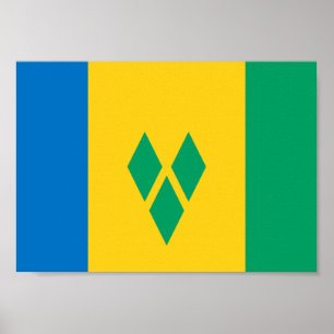 Póster Bandeira de São Vicente e Granadinas