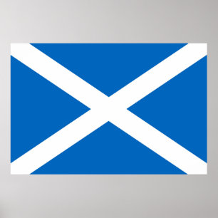 Poster Bandeira de Scotland ou de Saltire