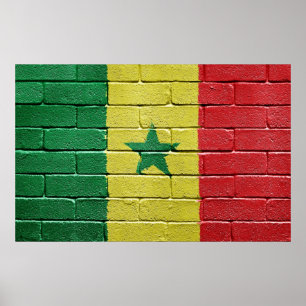 Póster Bandeira de Senegal