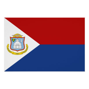 Póster Bandeira de Sint Maarten