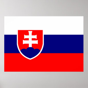 Poster Bandeira de Slovakia