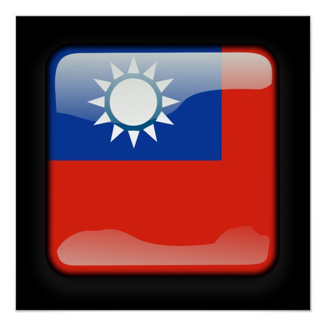 Póster Bandeira de Taiwan (Frente)