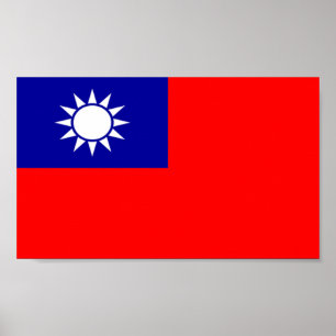 Póster Bandeira de Taiwan