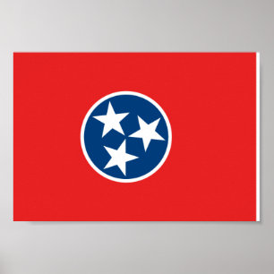 Póster Bandeira de Tennessee
