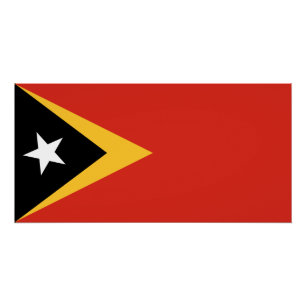 Póster Bandeira de Timor-Leste