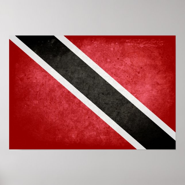 Póster Bandeira de Trinidad e Tobago (Frente)