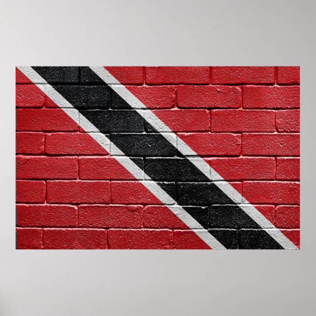 Póster Bandeira de Trinidad e Tobago (Frente)
