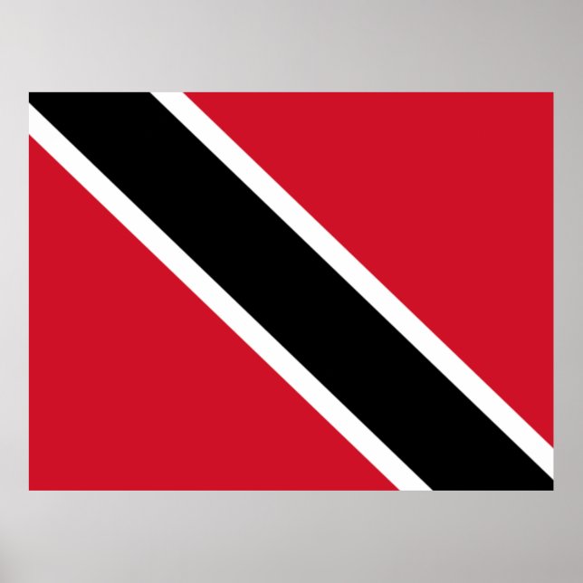 Poster Bandeira de Trinidad e Tobago (Frente)