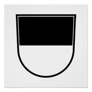 Póster Bandeira de Ulm cidade alemanha símbolo emblema le