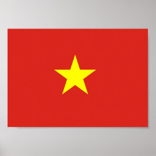 Póster Bandeira de Vietnam