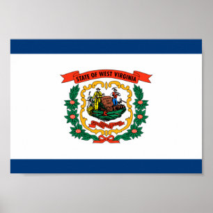 Póster Bandeira de West Virginia