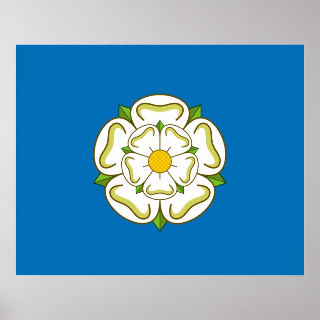 Poster Bandeira de Yorkshire (condado de Inglês) (Frente)