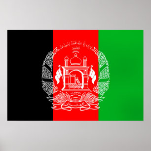 Poster Bandeira do Afeganistão