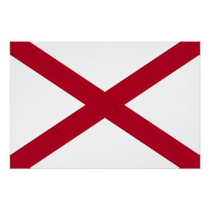Póster Bandeira do Alabama
