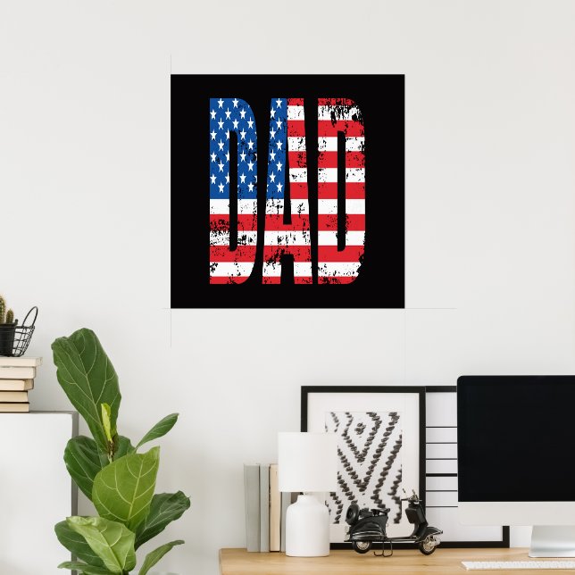 Poster bandeira do american dad (Escritório em casa)