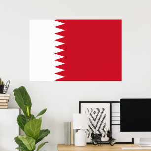 Poster Bandeira do Bahrein